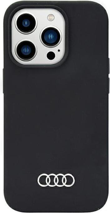 Actual product image Audi Silicone Case iPhone 14 Pro 6.1" czarny/black hardcase AU-LSRIP14P-Q3/D1-BK (Apple iPhone 14 Pro)
