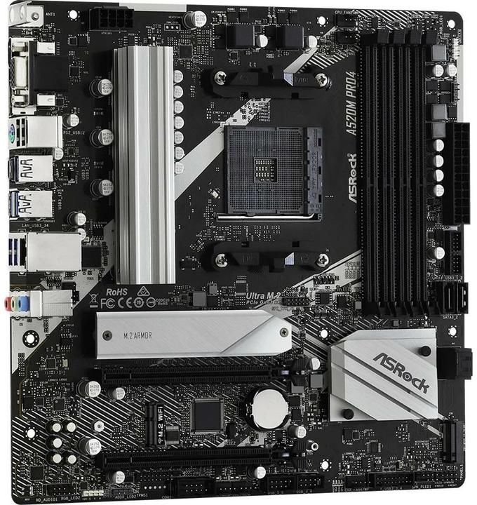 Produktbild AsRock A520M Pro4 (AM4, AMD A520, mATX)
