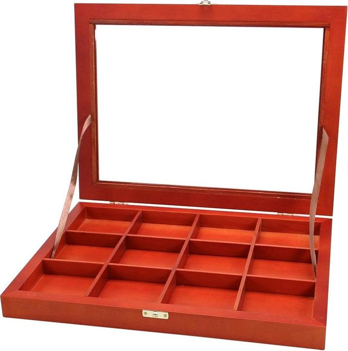 Image du produit Safe Vitrine en bois avec 12 compartiments.5337