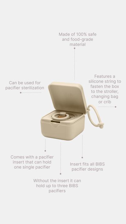 Actual product image Bibs Dummy box, petrol (1 x)
