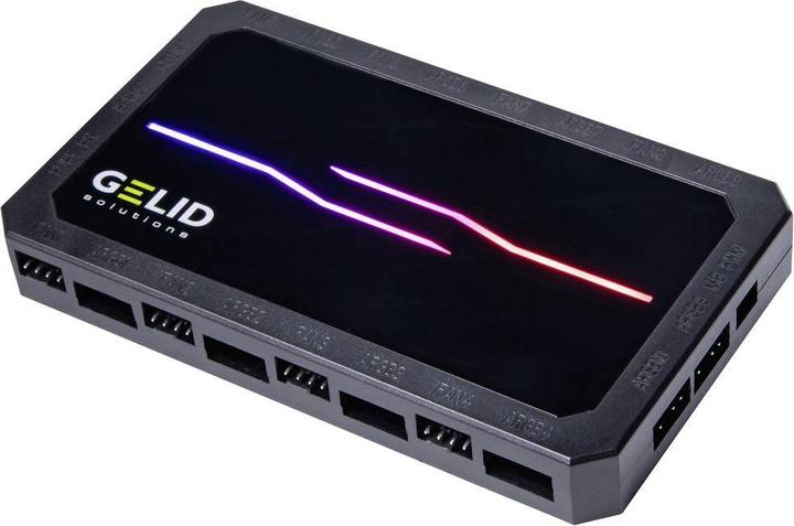 Productafbeelding Gelid RF-RGB-MP-02 Amber 8 PRO Bundel PC-ventilatorregelaar (B x H x D) 130 x 17 x (120 mm, 1 x)