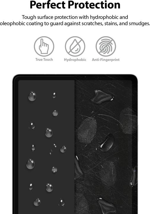 Actual product image Ringke Galaxy Tab S7 Screen Protector Invisible Defender Tempered Glass Transparent (Galaxy Tab S7, S7, S8, S9)