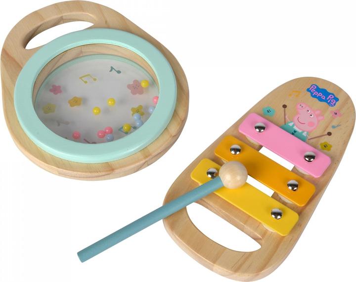 Image du produit Eichhorn Set de musique en bois Peppa Pig, 2 pièces (Allemand, Roumain, Néerlandais, Suisse-allemand, Slovaque, Bulgare, Tchèque, Slovène, Croate)