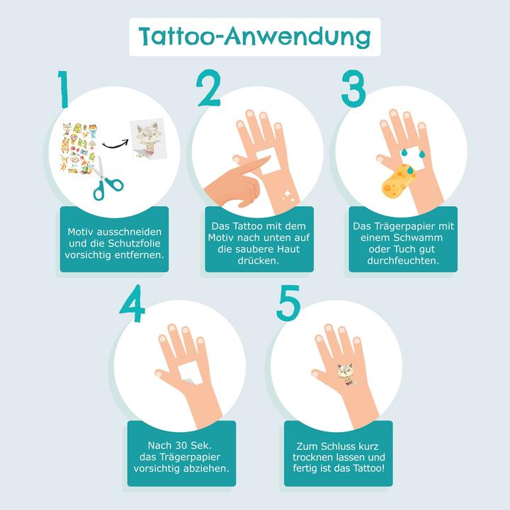 Produktbild Papierdrachen 100 Kindertattoos