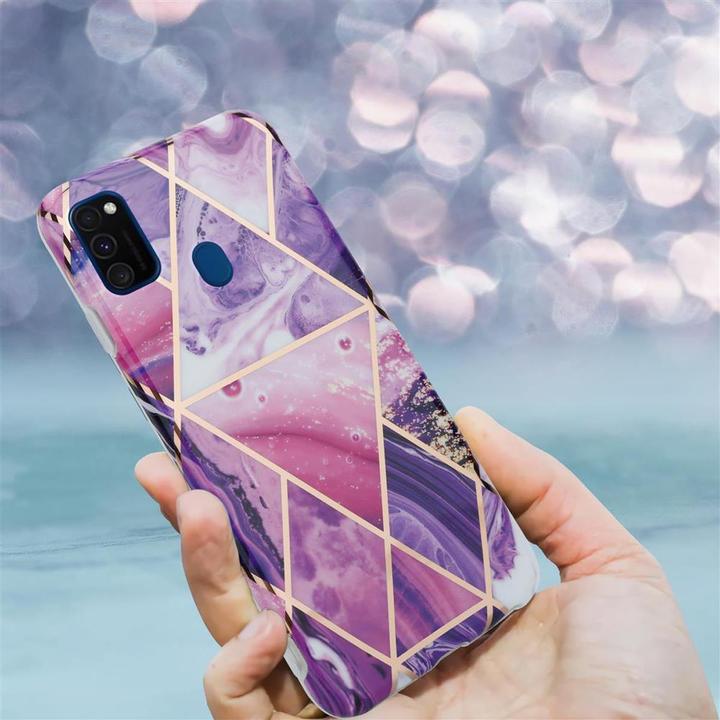 Actual product image Cadorabo IMD TPU Colorful Marble Cover (Huawei P20 Lite)