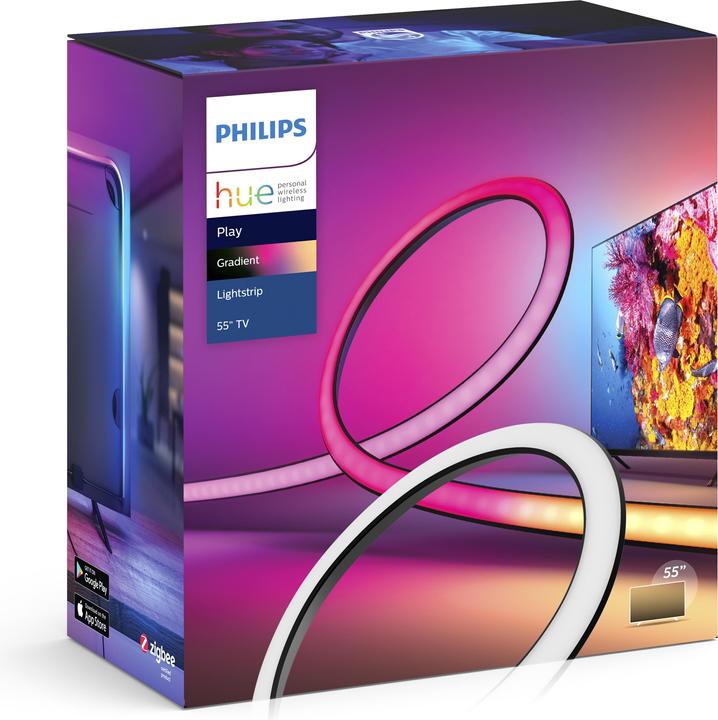 Actual product image Philips Hue Play Gradient Lightstrip 55" (RGBW, 216.50 cm, Indoor)