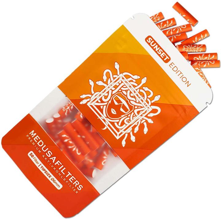Actual product image Medusafilters Medusa Hybridfilters Sunset 6mm 50pcs