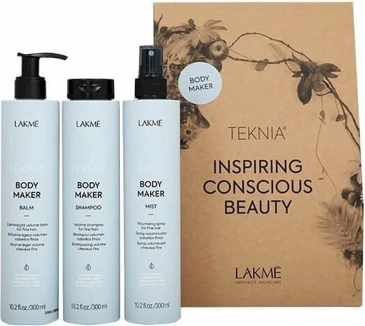 Produktbild Lakmé Lakme Tkn Retail Pack Body Maker: Shampoo 300ml + Balsam 300ml + Nebel 300ml (300 ml, Flüssiges Shampoo)