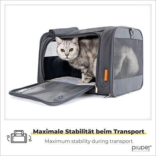 Produktbild PiuPet Katzentransportbox mit herausnehmbarer Fleecematte