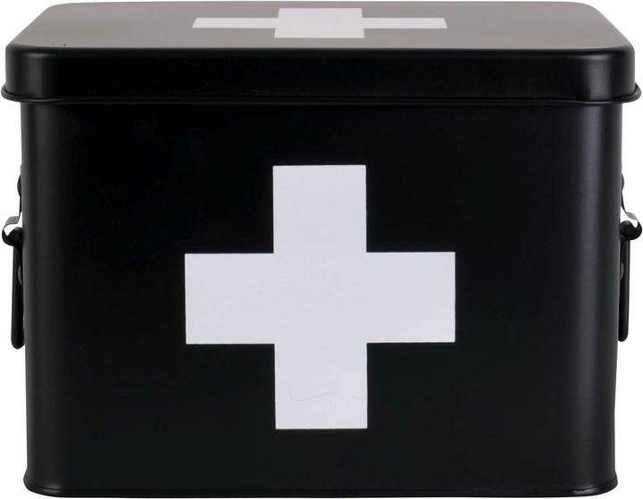 Image du produit present time Armoire de premiers secours petite 21.5 x 16 cm, noir mat