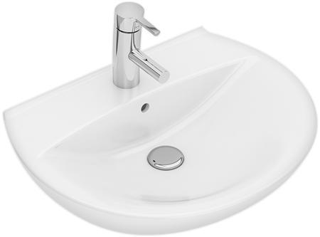 Immagine prodotto Geberit IFØ Ifö Spira lavabo 57x43,5 cm con bordo frontale curvo, troppopieno e foro per rubinetto - per