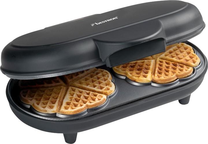 Actual product image Bestron Double waffle maker, black