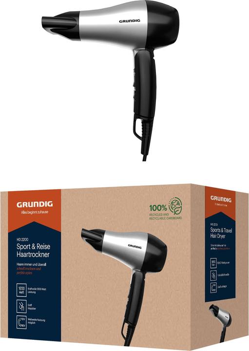 Actual product image Grundig Sport & Travel Hair Dryer HD2200
