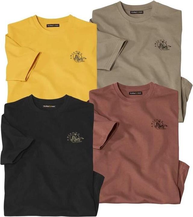 Image du produit Atlas For Men T-shirt à col rond pour hommes (lot de 4) (L)