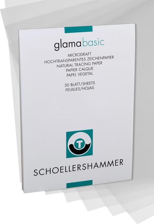 Image du produit Schoellershammer Bloc de papier transparent Glama Basic (40 g/m², 1 x)
