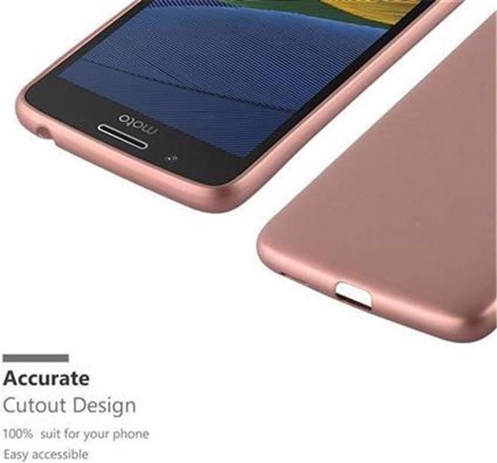 Productafbeelding Cadorabo TPU matte metalen hoes (Motorola Moto G5)