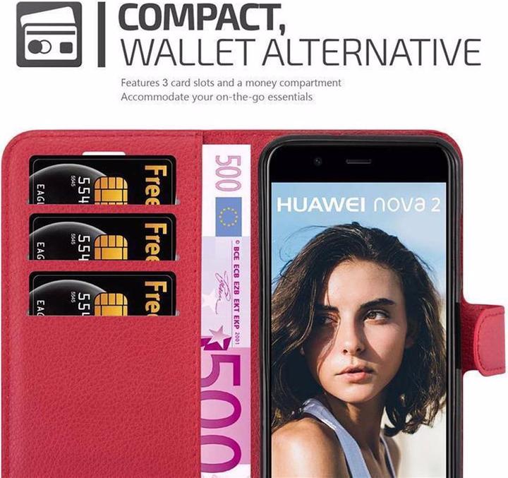 Produktbild Cadorabo Book mit Standfunktion Cover (Huawei Nova 2)