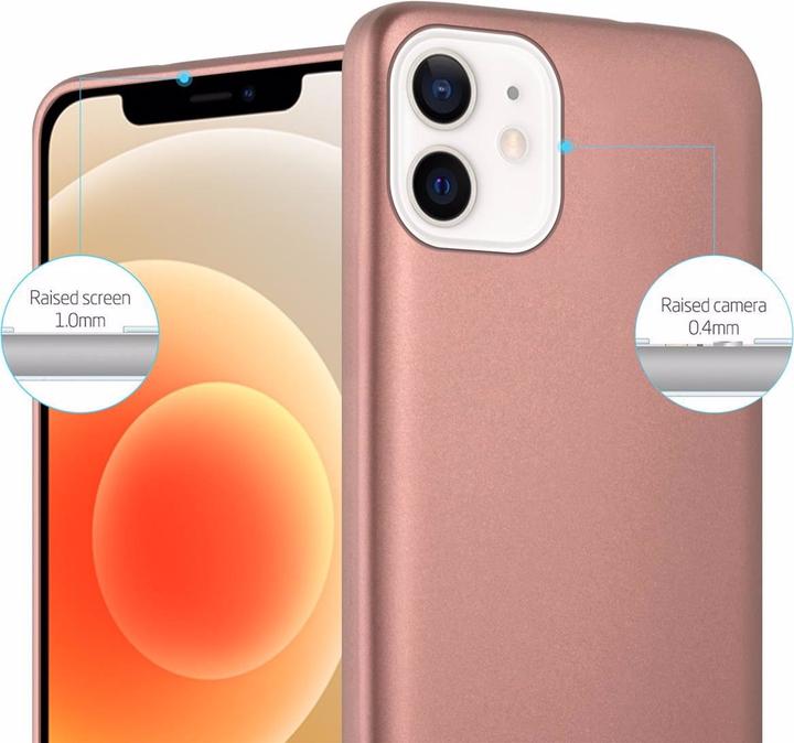 Productafbeelding Cadorabo TPU matte metalen hoes (Apple iPhone 12 mini)