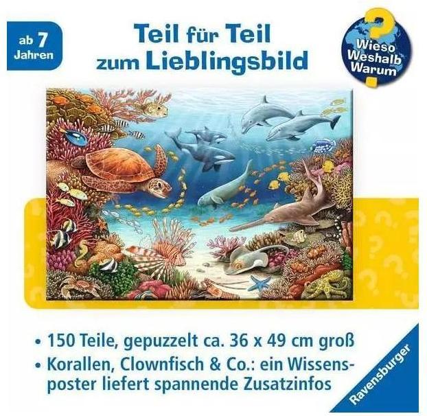 Image du produit Ravensburger Créatures marines sur le récif corallien (150 pièces)