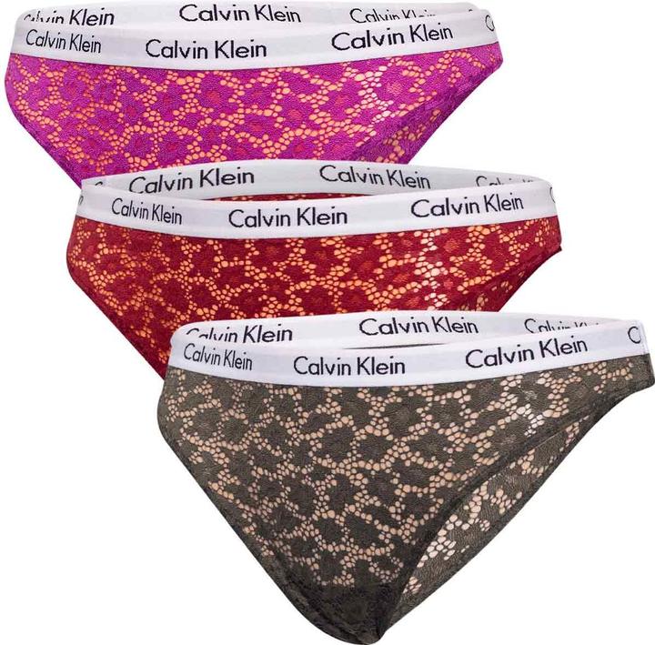 Image du produit Calvin Klein Sous-vêtements Femme Brésilien 3Pk, Intense Plum/RED Carpet/Olive, S (S, Lot de 3)