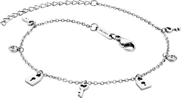Julie Julsen Locks & Keys Fusskette (Edelstahl, 27 cm)