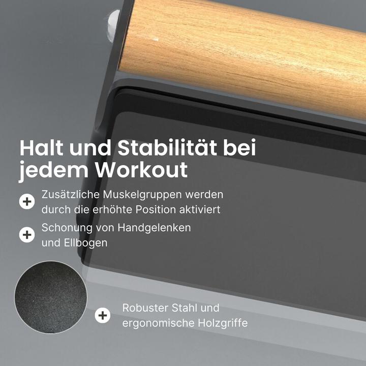 Produktbild Hermex 2er Set Push-Up-Griffe Liegestützgriffe Liegestützhilfe Push-Up Bar