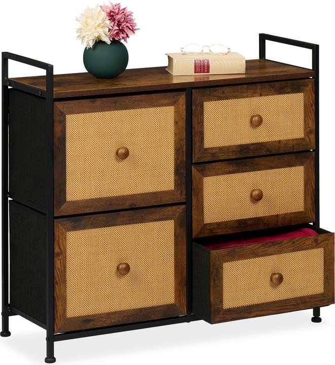 Actual product image Relaxdays Chest of drawers (85 x 31.5 x 77 cm)