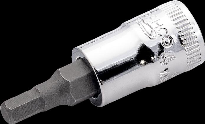 Actual product image Bahco 1/4" square drive socket driver, for hex head screws, Socket, 1/4", Metric, 1 head(s), 8 mm, S (8 mm)