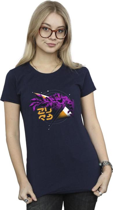 Actual product image Disney Womens/Ladies Lightyear Zurg Space Circle Cotton T-Shirt (XXL)