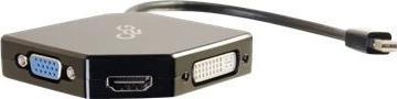 Immagine prodotto C2G Convertitore adattatore Mini DisplayPort a HDMI, VGA o DVI (HDMI, VGA, DVI, 8.30 cm)