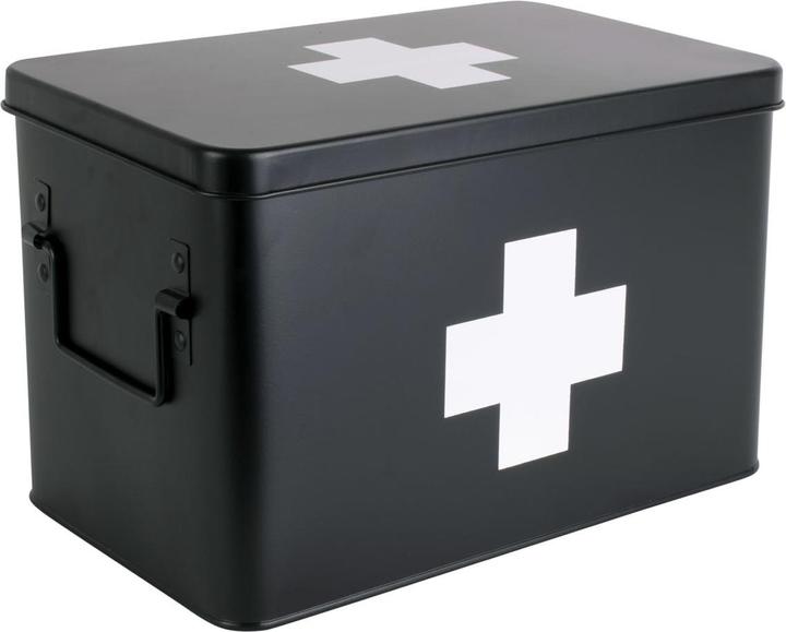 Produktbild present time Erste Hilfe Schrank gross 31.5 x 21 cm, Schwarz matt