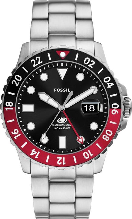 Fossil Herrenuhr BLUE GMT (Analogue wristwatch, 46 mm)