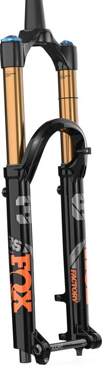 Actual product image Fox 36 Factory e-bike 27.5 inch 140 mm travel Grip2 15x110 mm QR 44 mm offset - Black/Orange (140 mm, Nib)