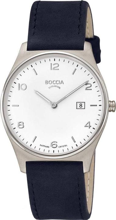 Actual product image Boccia 3655-01 Mens Titanium 38mm 5ATM Watch (Analogue wristwatch, 38 mm)