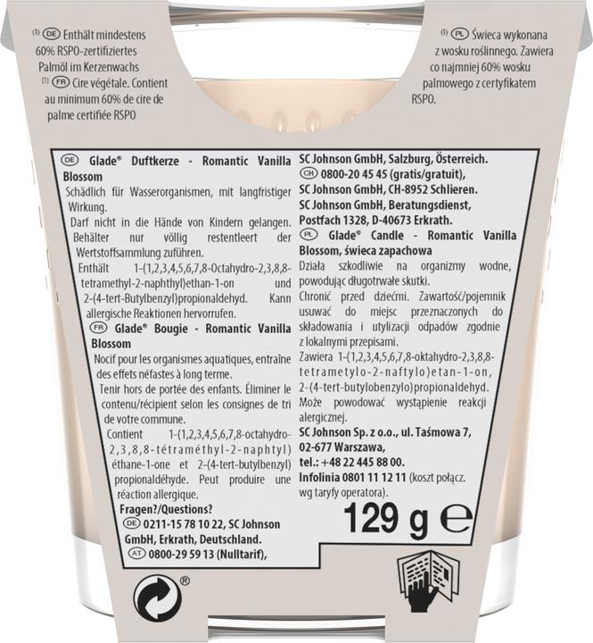 Produktbild Glade Romantic Vanilla Blossom (129 g)