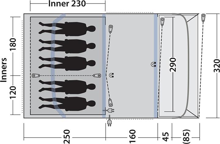 Produktbild Outwell Flagstaff 5 Air (Tunnelzelt, 26.70 kg, 5 Personen)