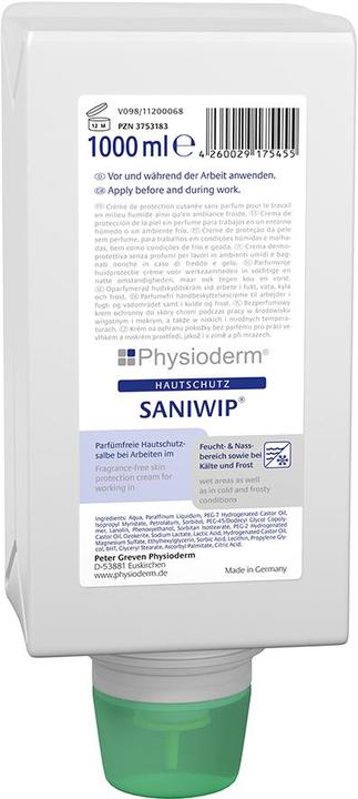 PGP Physioderm Hautschutzcreme Saniwip 1000 ml Creme (1000 ml)