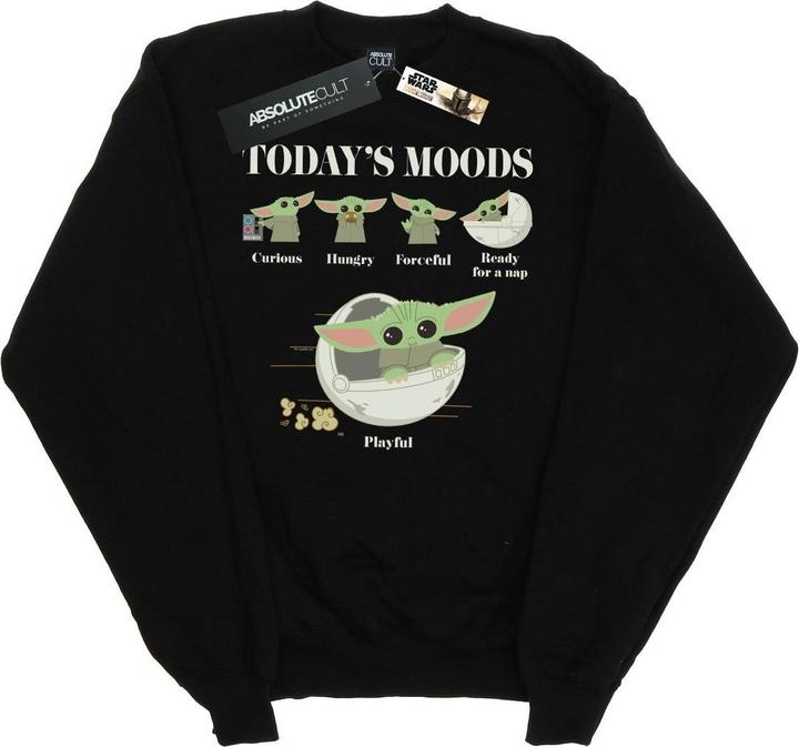 Actual product image Star Wars Womens/Ladies The Mandalorian The Child Moods Sweatshirt (XXL)