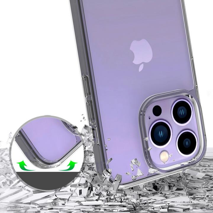 Image du produit Apfelkiste Coque hybride TPU Bumper avec dos acrylique (Apple iPhone 14 Pro)