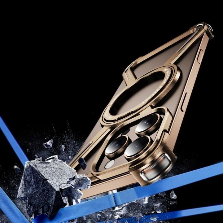 Image du produit Etuui Coque arrière OEM Case TITANIUM Escort pour IPHONE 15 desert gold
