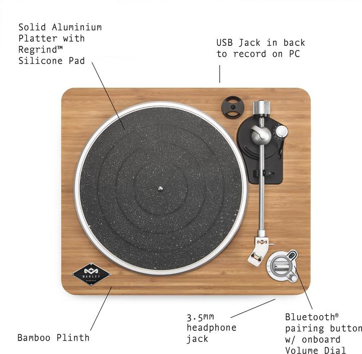 Immagine prodotto House of Marley Stir It Up Wireless Turntable + Get Together 2 (Manuale)