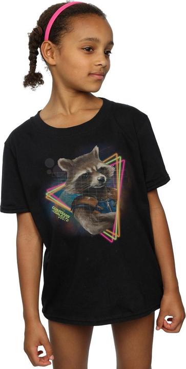 Image du produit Guardians of the Galaxy T-shirt en coton fluo Rocket Raccoon pour fille (152, 158)