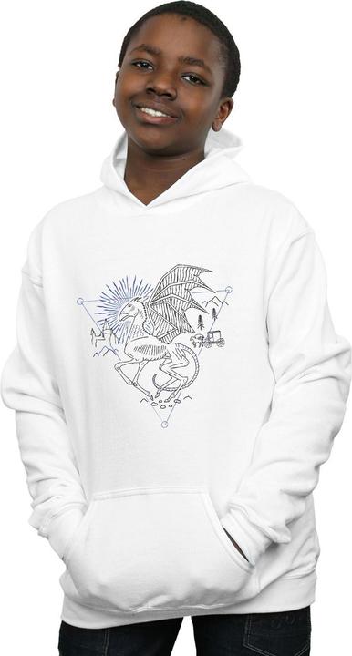 Actual product image Boys Thestral Line Art Hoodie (116)