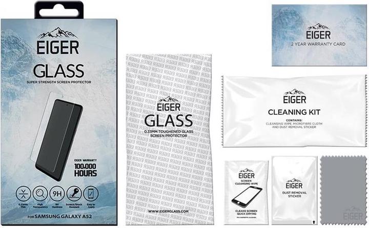 Immagine prodotto Eiger Mountain Glass Clear (1 Pezzo/i, Samsung Galaxy A52, Samsung Galaxy A52s 5G)