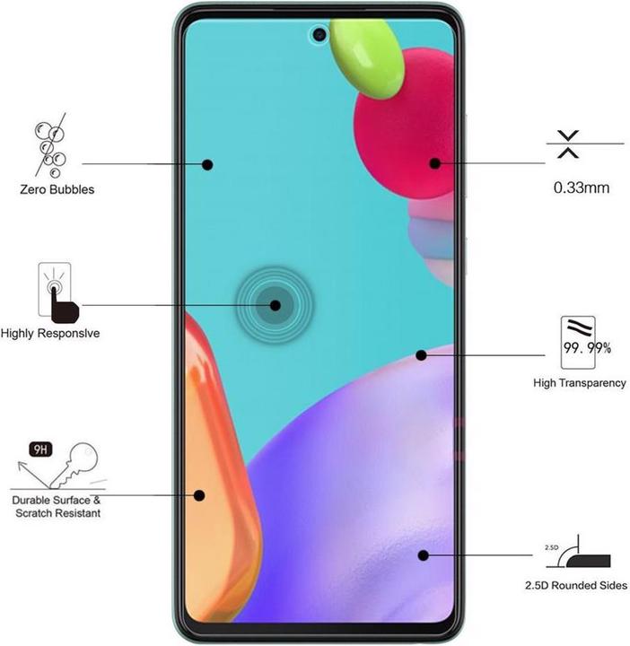 Immagine prodotto Eiger Mountain Glass Clear (1 Pezzo/i, Samsung Galaxy A52, Samsung Galaxy A52s 5G)