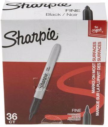 Actual product image Sharpie Fine round tip (Grey, Black, 0.90 mm, 36 x)