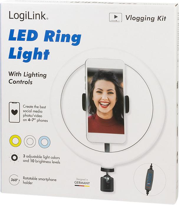 Produktbild LogiLink Smartphone-Ringlicht (Ringleuchte)