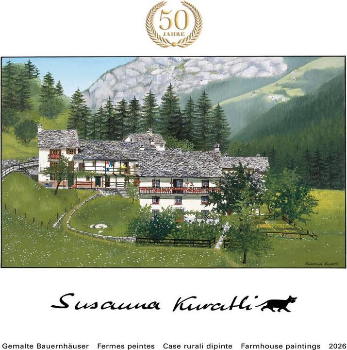SUSANNA Bildkalender Gemalte Bauernhäuser (Harter Einband)