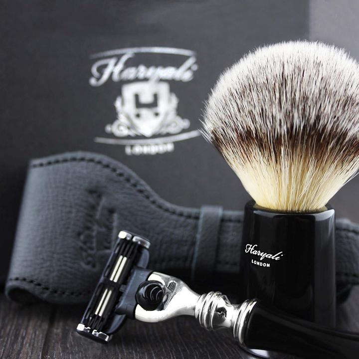 Image du produit ‎Haryali London Reise-Rasierset mit Rasiermesser & Pinsel