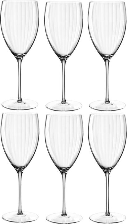 Leonardo White wine glass Poesia 450 ml, 6 pieces, Transparent (45 cl, 6 Glasses, White wine glasses)